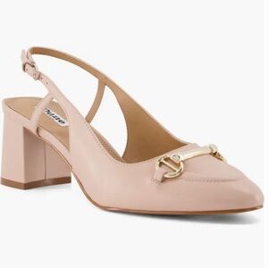 Dune London Cassie Block Heel Slingback Pump - Size 8